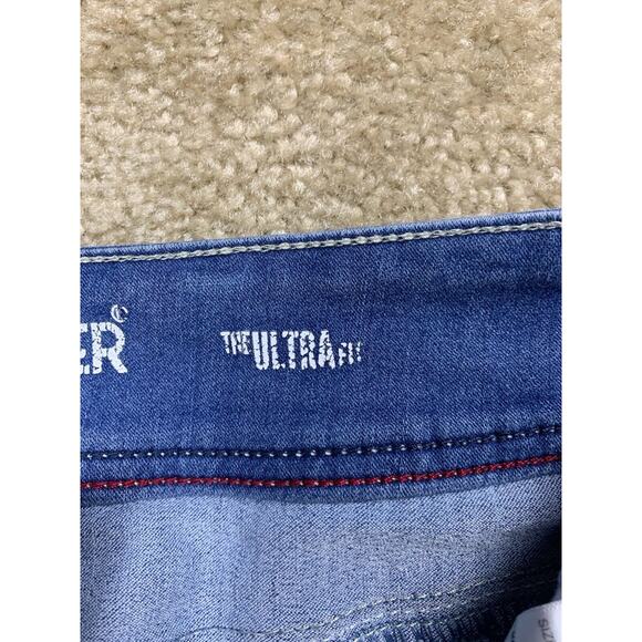 WallFlower Jeans Women's 11 Regular 28x28 The Ultra Fit Blue Denim 2-Button 769 - Picture 3 of 14